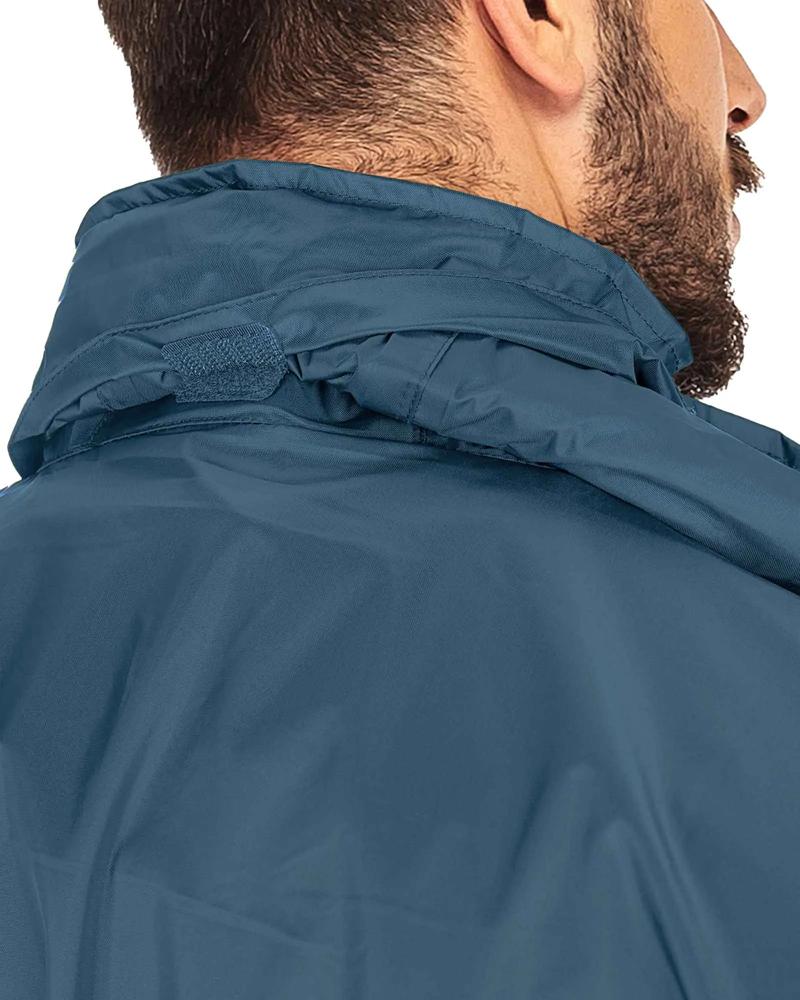 0.70 lbs 5000mm W/P Index 5000 Level Breathable Men's Packable Rain Shell Jacket with 4 Pockets