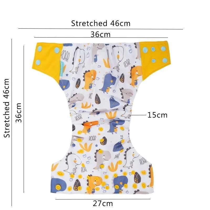 1 Pack Baby Cloth Diaper Reusable Suede Cloth Pocket Nappies - Dark Blue