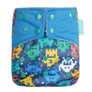 1 Pack Baby Cloth Diaper Reusable Suede Cloth Pocket Nappies - Pixel