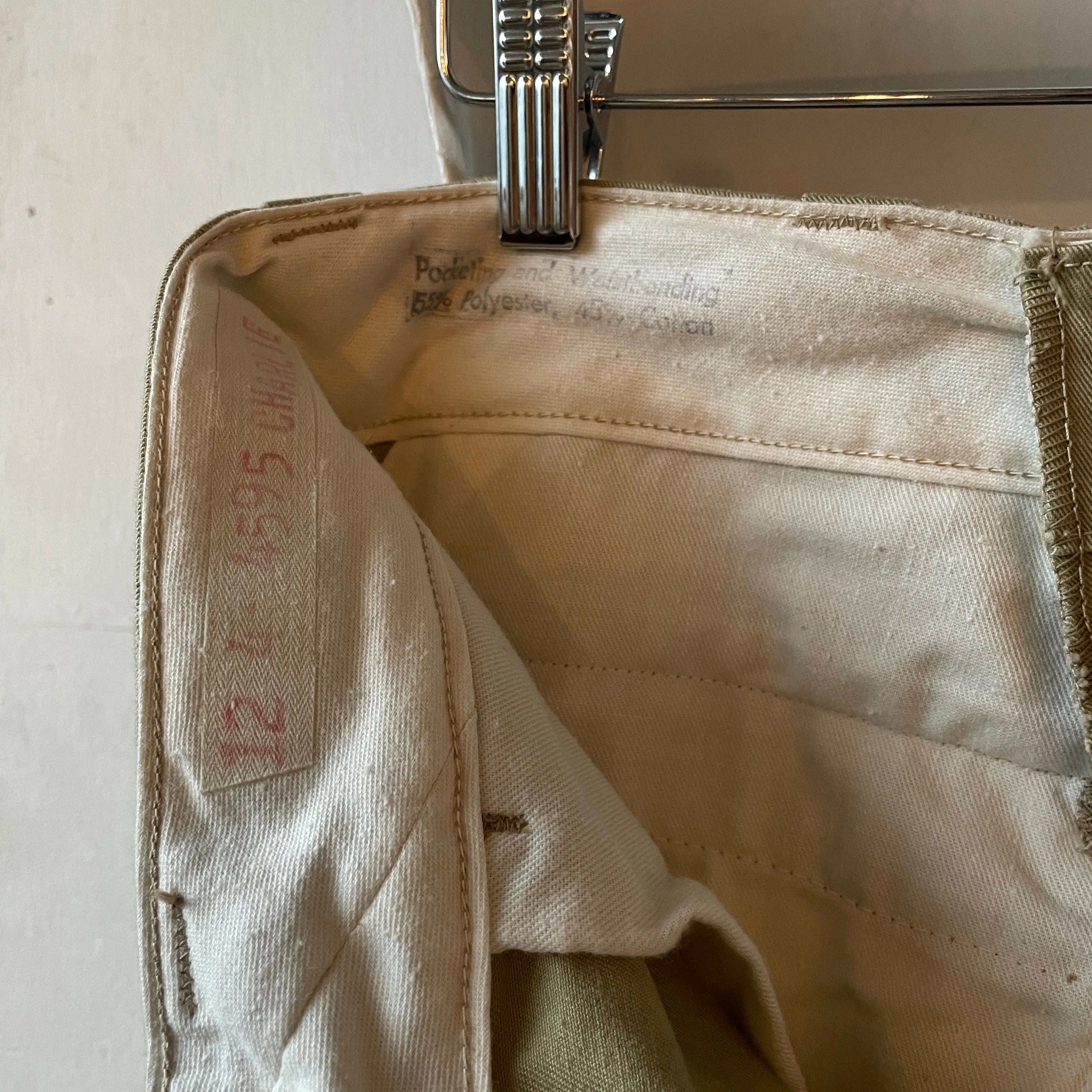 70's Mil Spec Khaki Chinos - 30” x 30”