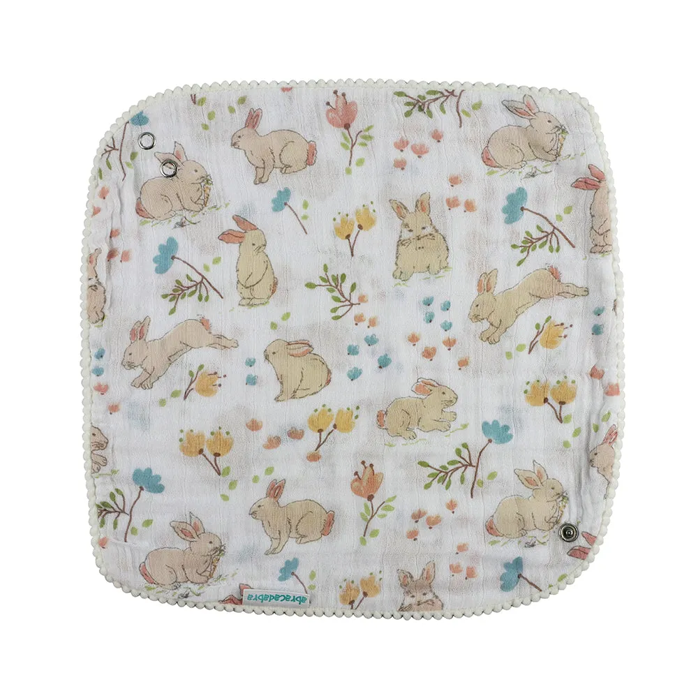 Abracadabra Muslin Bandana Bibs - Bunny Garden