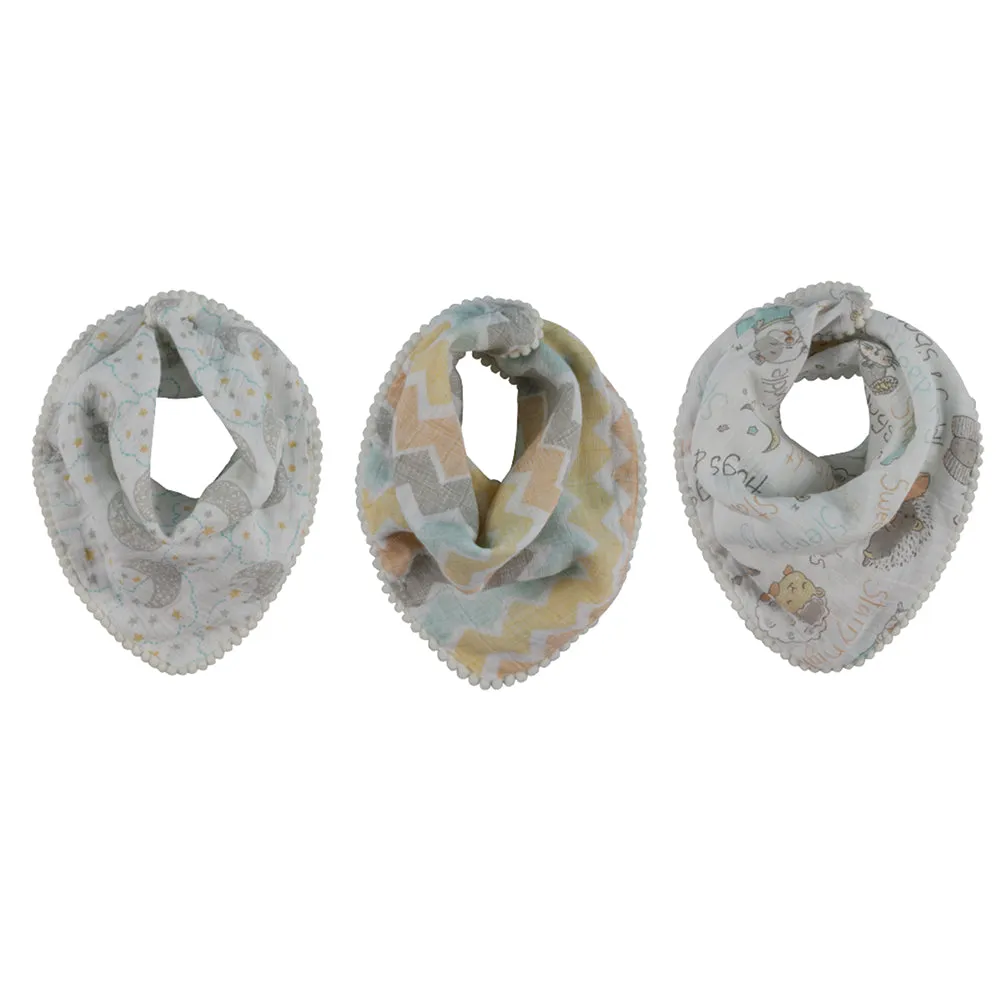 Abracadabra Muslin Bandana Bibs - Sleepy Friends
