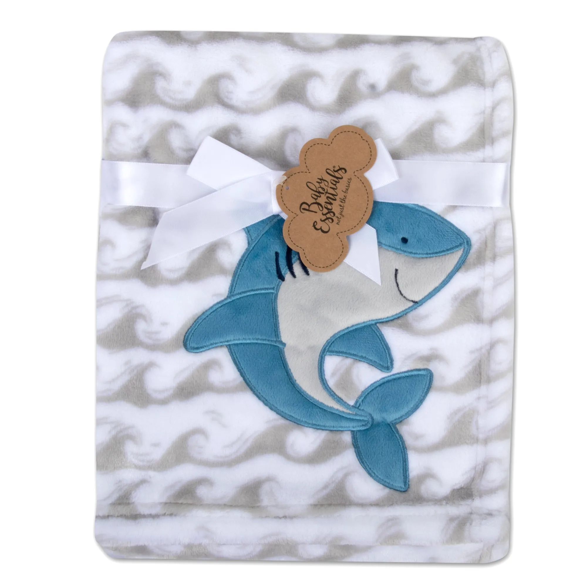 Baby Fleece Blankets 36" x 30" - Shark Themed