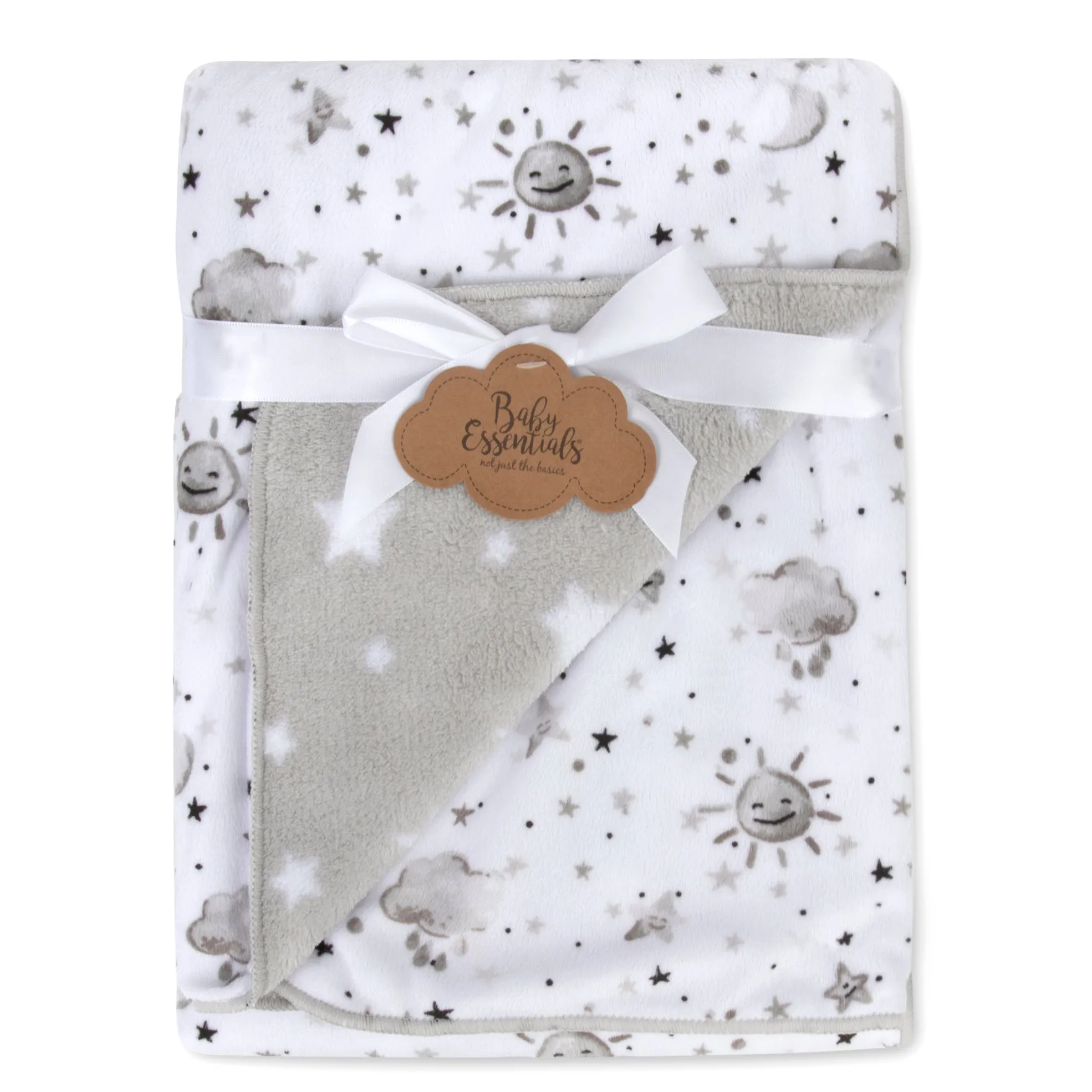Baby Fleece Reversible Blankets 36" x 30" - Starry Night