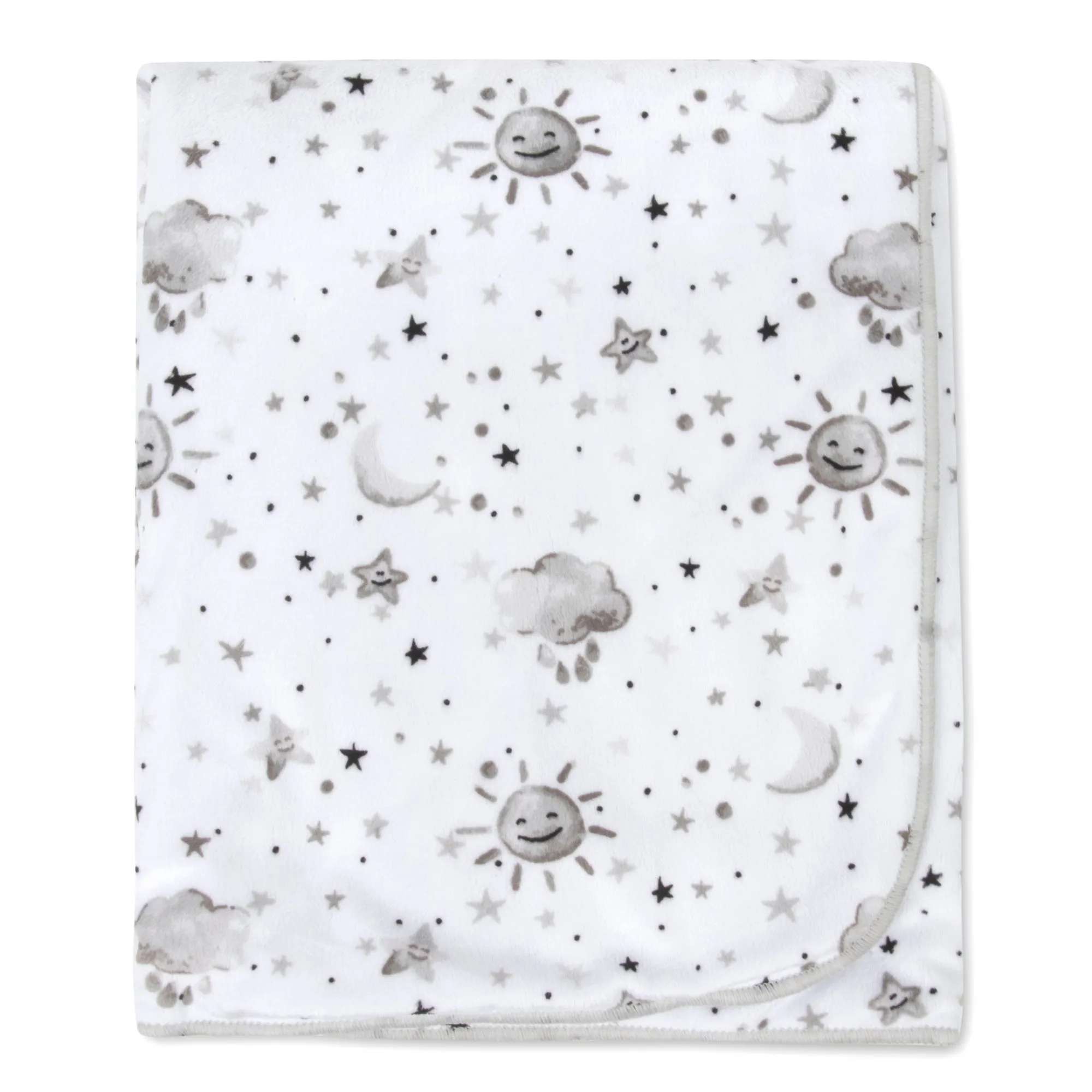 Baby Fleece Reversible Blankets 36" x 30" - Starry Night
