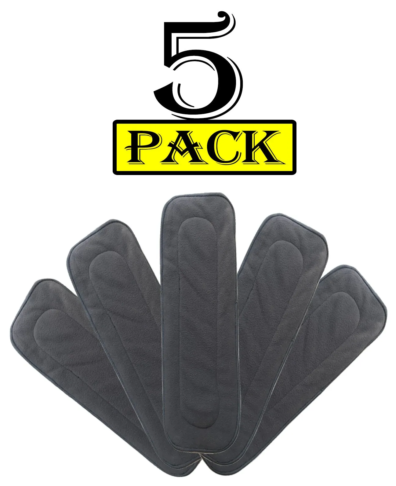 Babymoon 5 Layers Reusable Washable Cloth Diaper Nappy Inserts (Set of 5)
