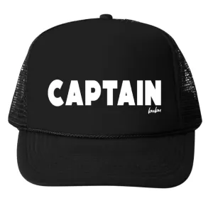 Bubu - Baby/Toddler/Kids Trucker Hats - CAPTAIN in Black