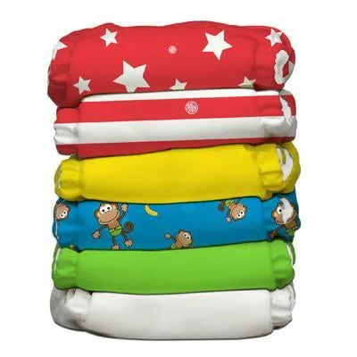 Charlie Banana 6 Diapers 12 Inserts Circus One Size Hybrid AIO