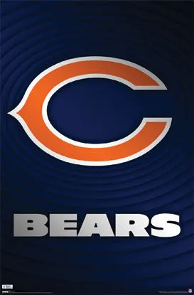 Chicago Bears NFL Football Official Logo Poster - Costacos Sports