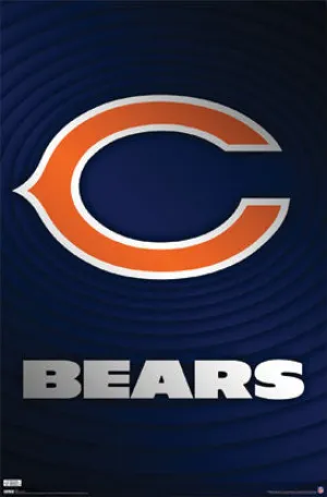 Chicago Bears NFL Football Official Logo Poster - Costacos Sports