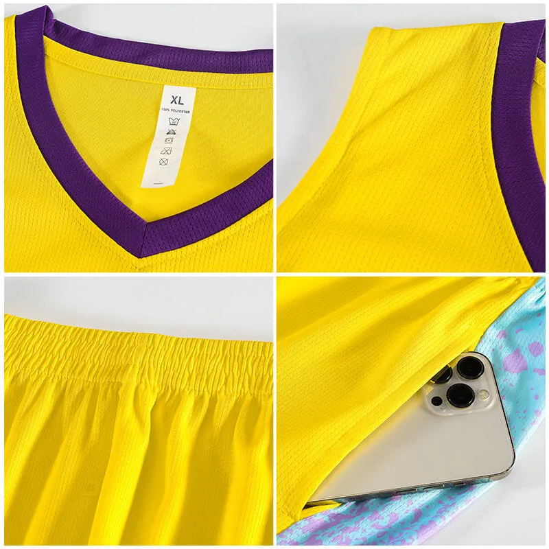 Club League Blue Color Basketball Team Jerseys