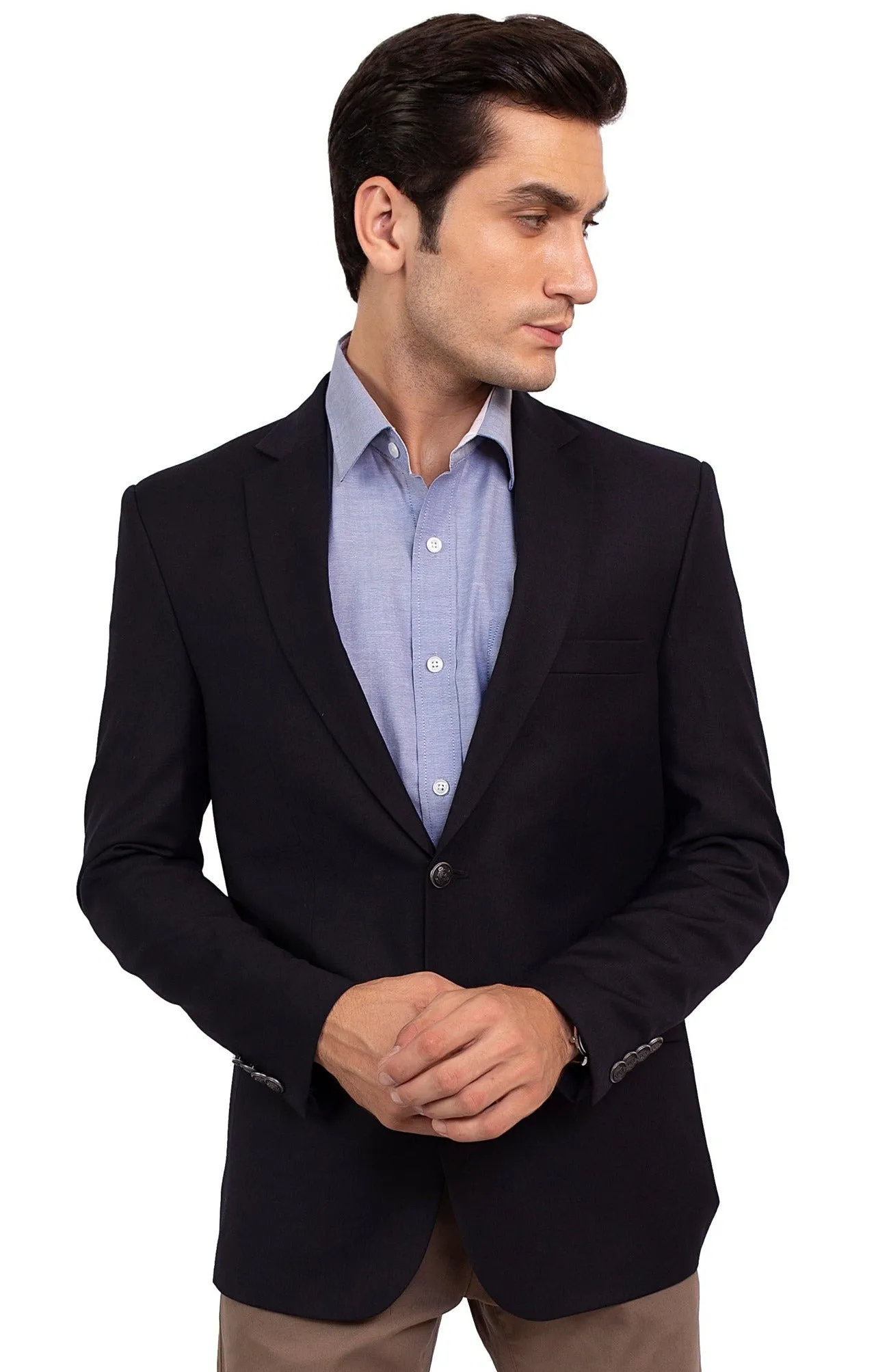 Contrast Textured Royal Blue