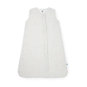 Cotton Muslin Sleep Bag - Tan Gingham