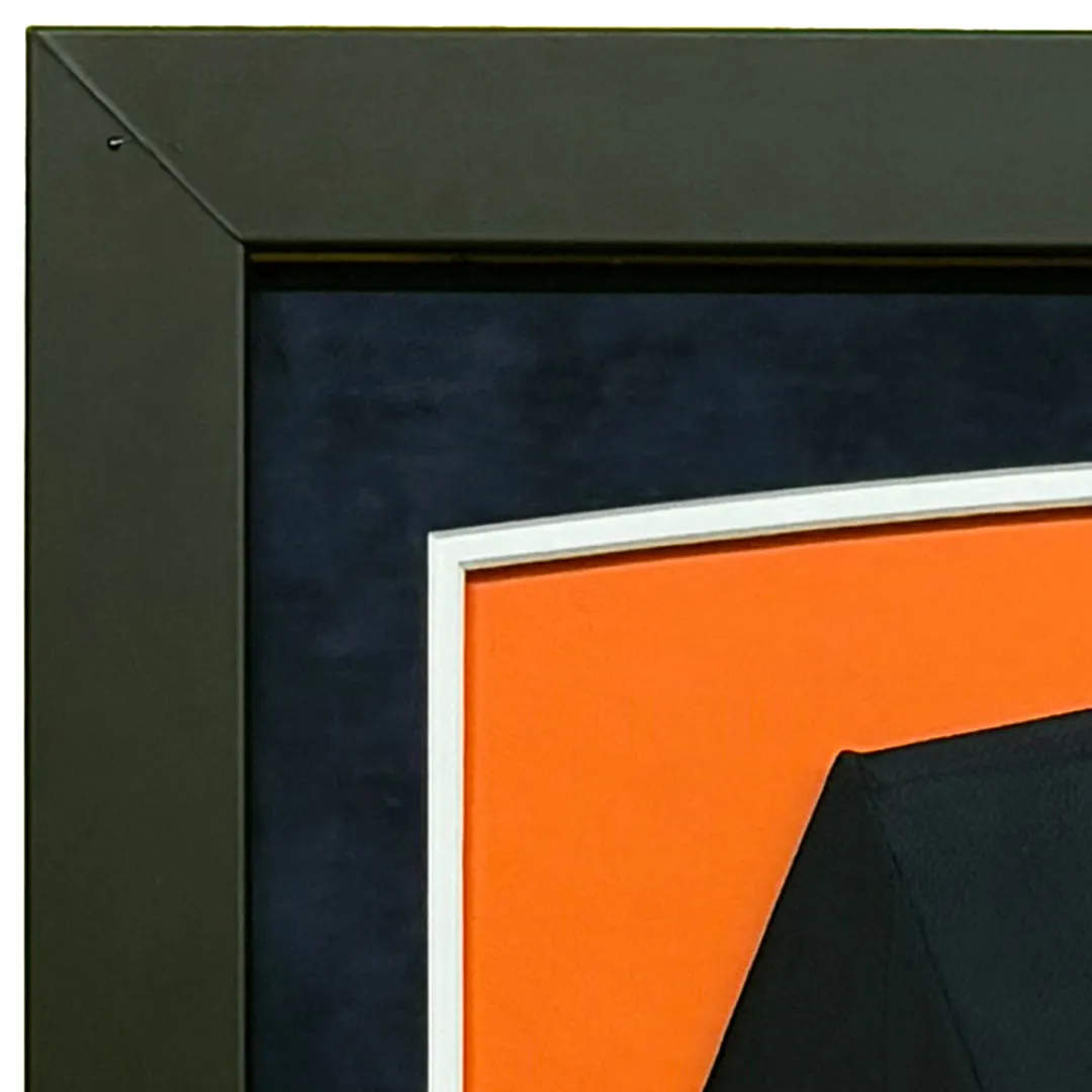 Dick Butkus Signed Blue Custom Suede Matte Framed Football Jersey