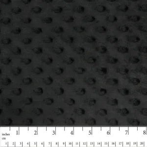 Dimple Micro Chenille Fleece - Black
