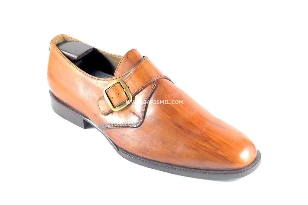 Edinburg - Tan Monk Shoes