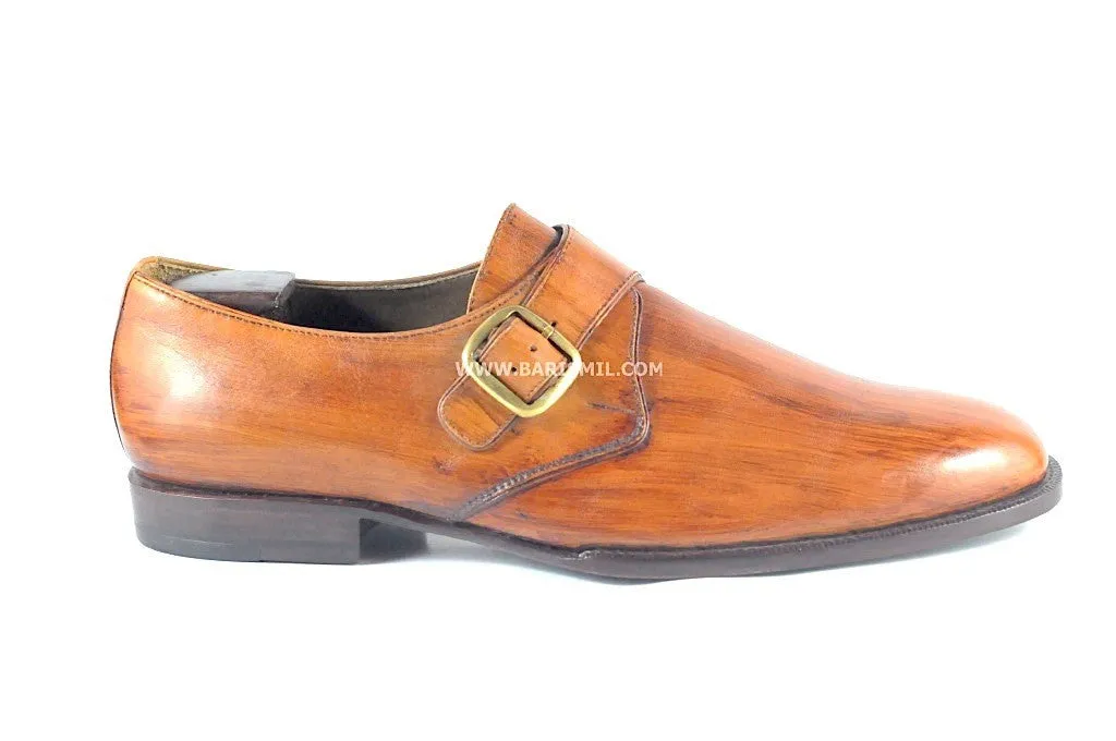 Edinburg - Tan Monk Shoes