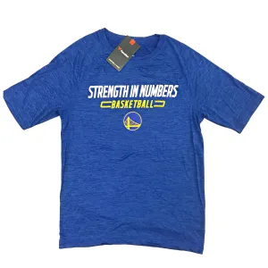 FANATICS Golden State Warriors "STRENGTH IN NUMBERS" HEATHER T-SHIRT-BLUE