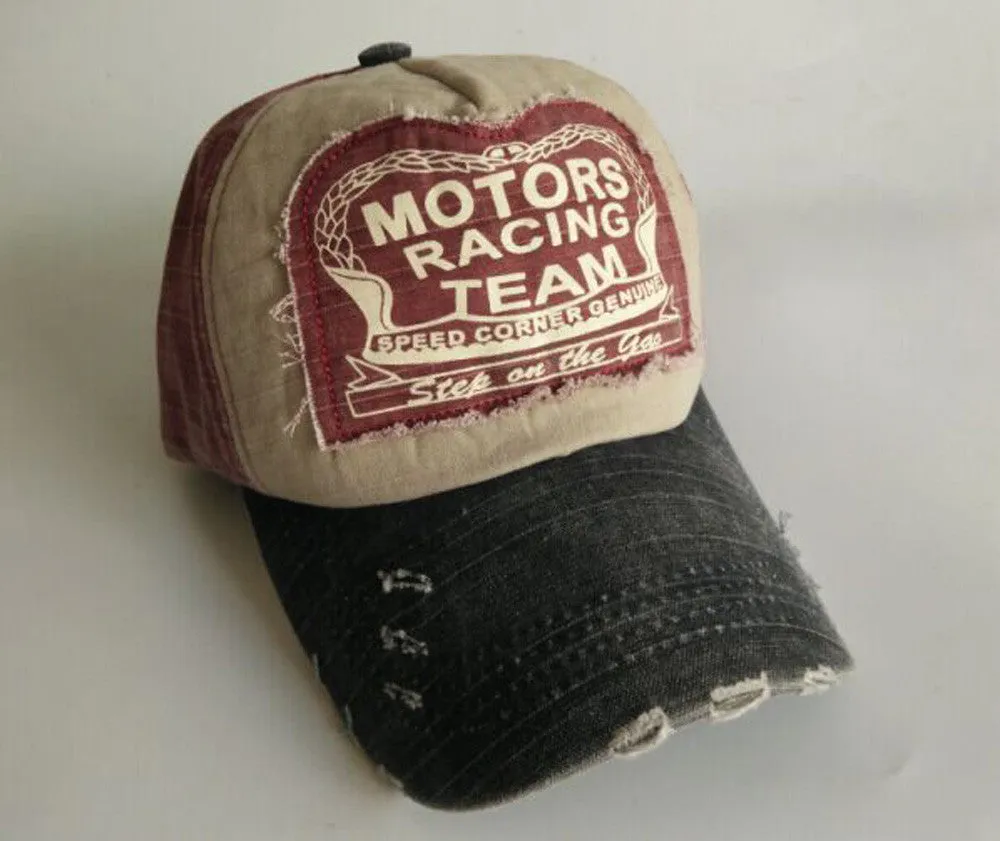Fashion snapback spring baseball cap cotton gorras bone motorcycle caps grinding do old hats for men and women casquette