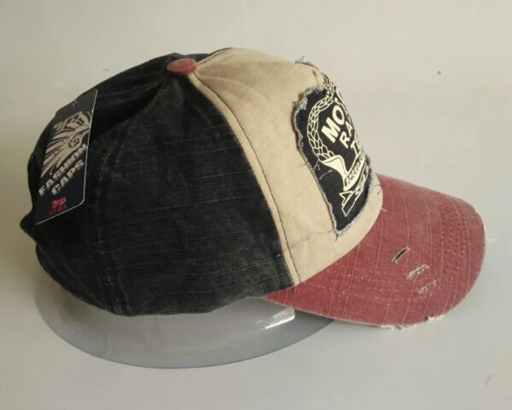 Fashion snapback spring baseball cap cotton gorras bone motorcycle caps grinding do old hats for men and women casquette