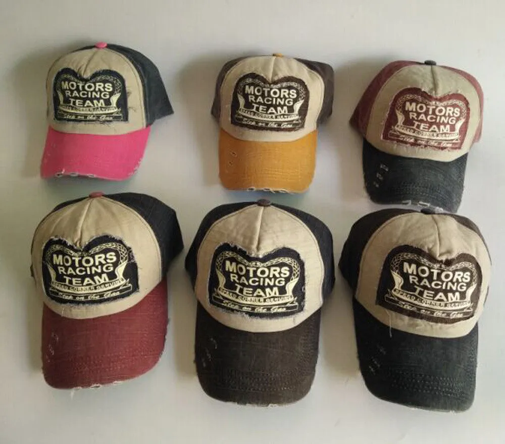 Fashion snapback spring baseball cap cotton gorras bone motorcycle caps grinding do old hats for men and women casquette