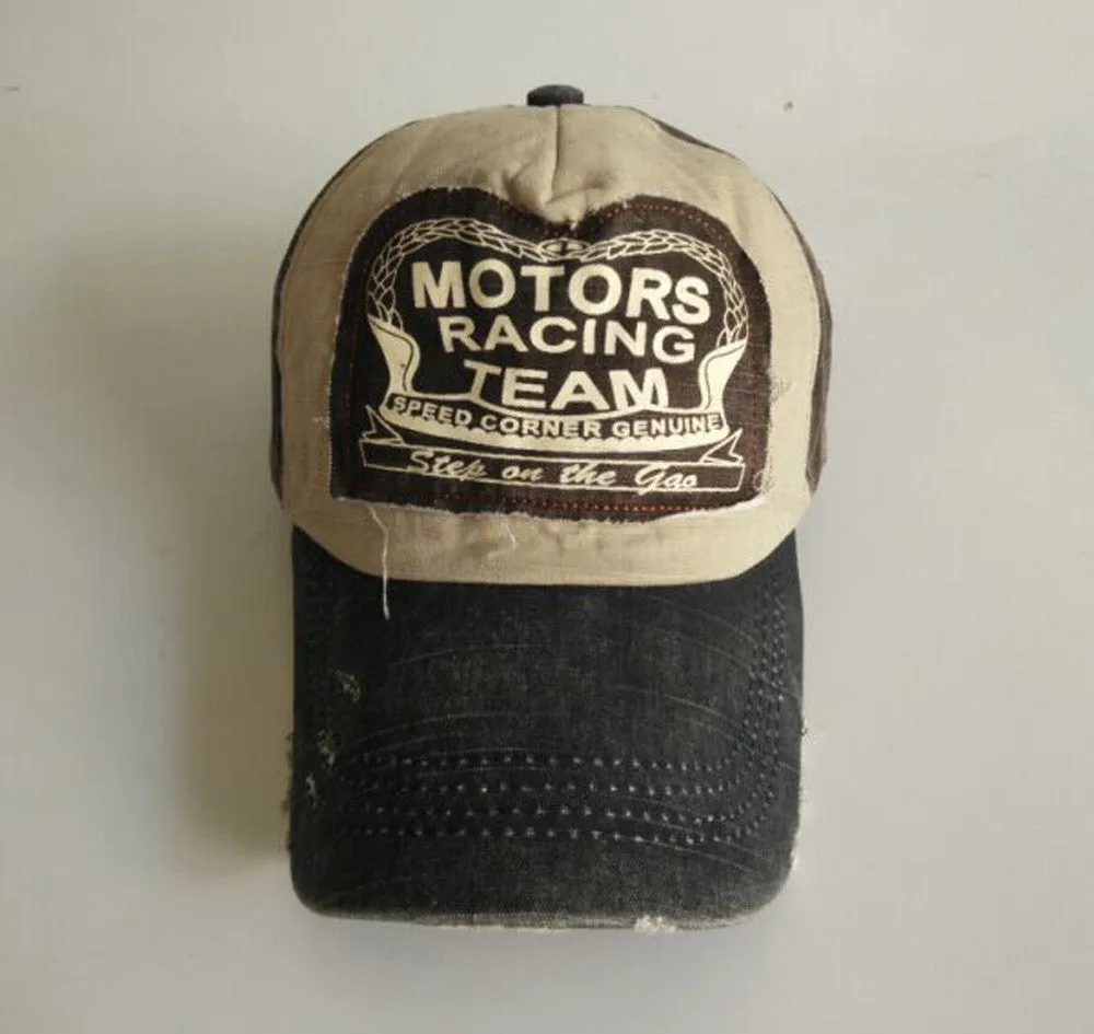 Fashion snapback spring baseball cap cotton gorras bone motorcycle caps grinding do old hats for men and women casquette