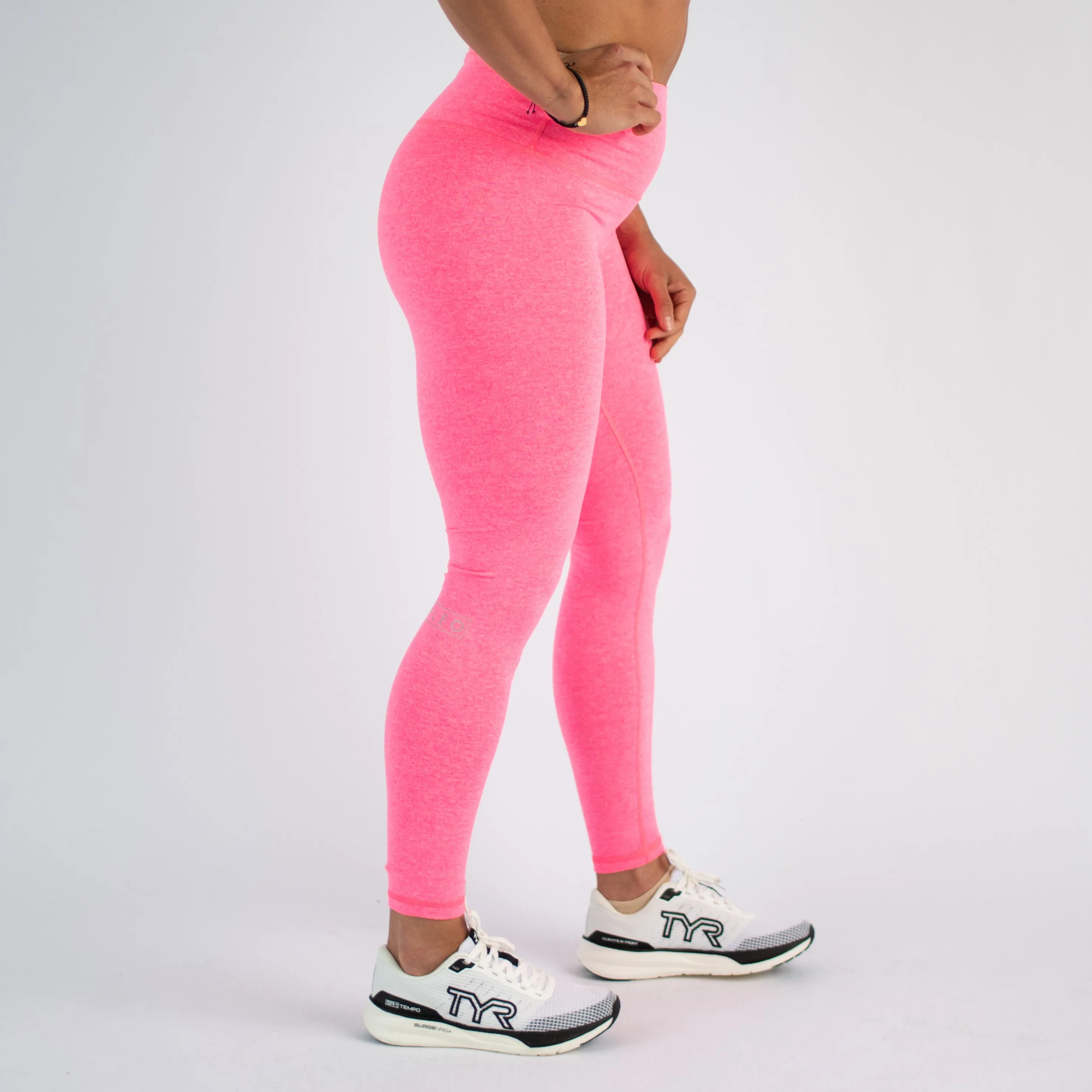 FLEO El Toro 28" Electric Heather Pink Leggings (Bounce)