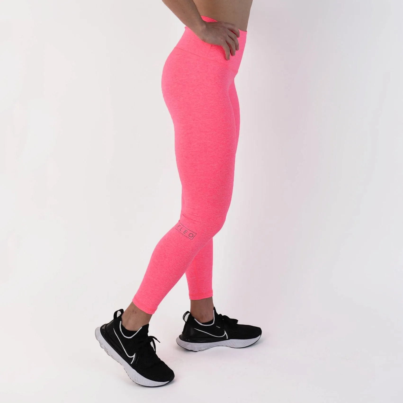FLEO El Toro 28" Electric Heather Pink Leggings (Bounce)