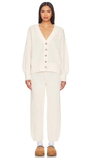 Free People Hailee Cardi Set in Ivory