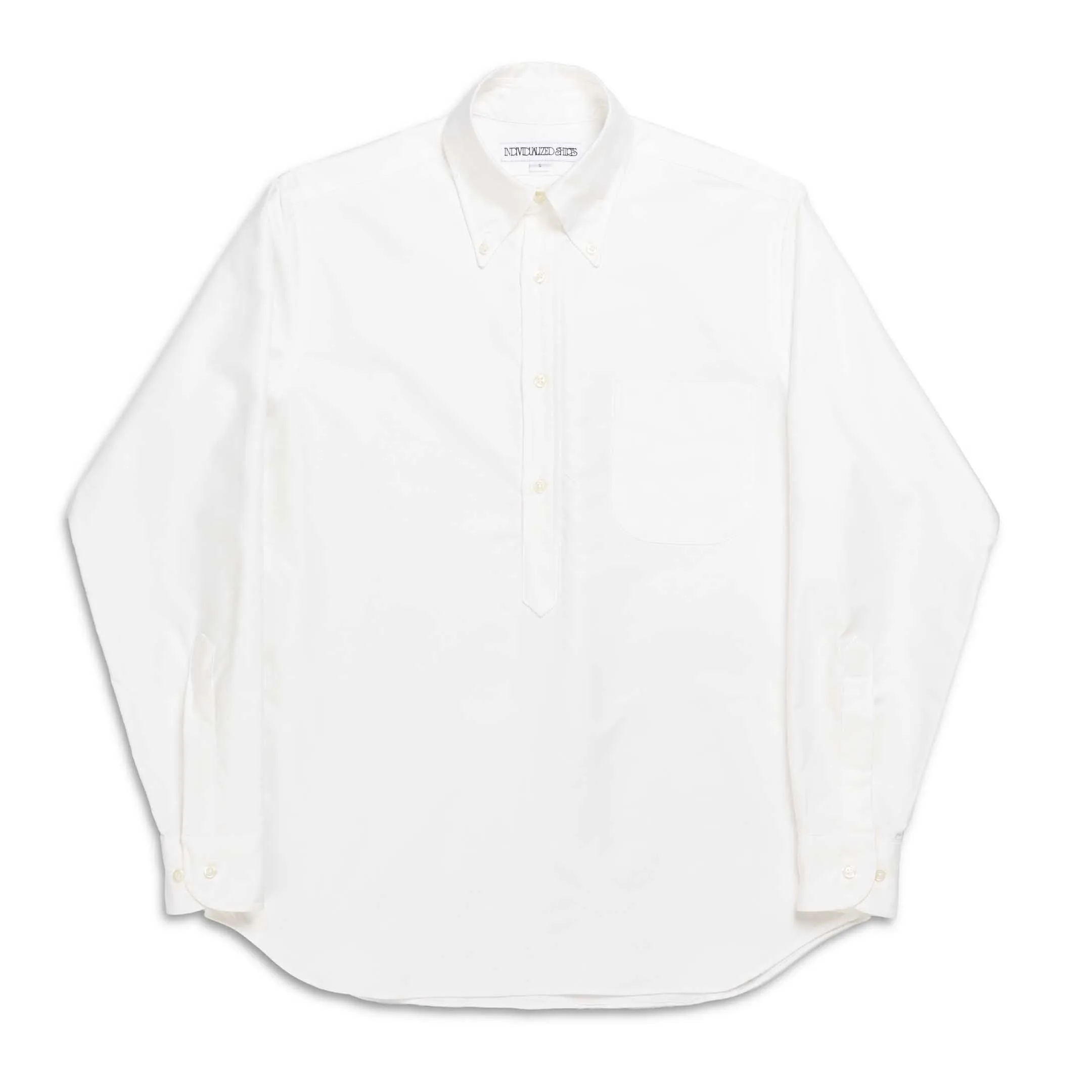 Individualized x 2nd Magazine BD Pullover Shirt White