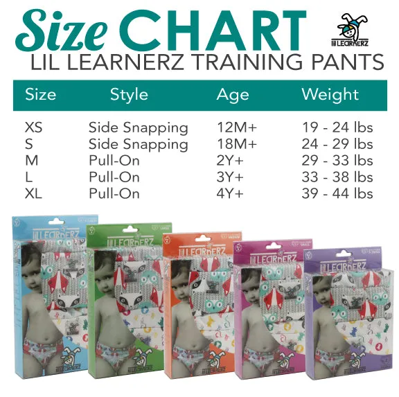 Kanga Care Lil Learnerz TokiCorno & Sherbert 2 Pack - 4 Sizes