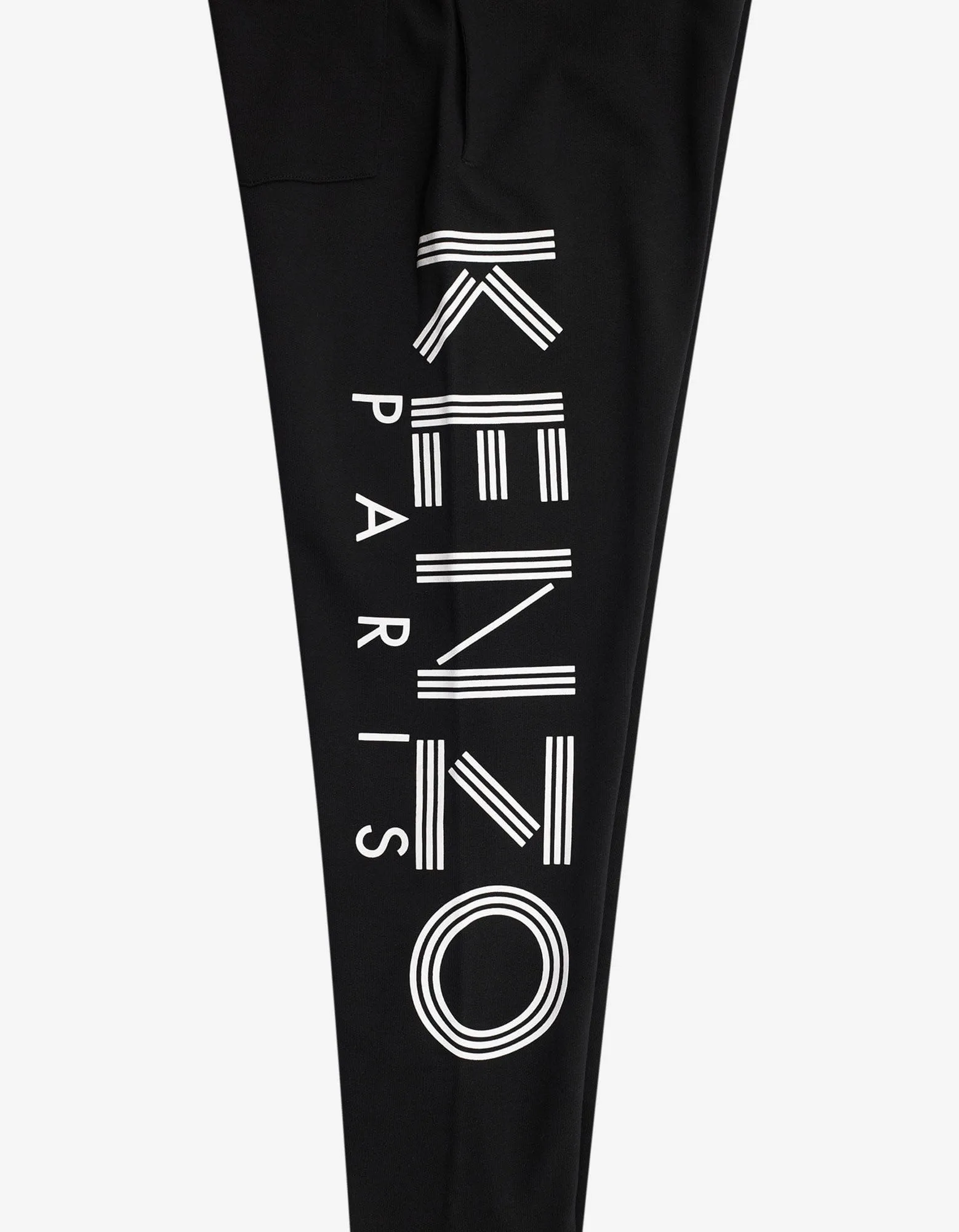 Kenzo Black Logo Print Track Pants
