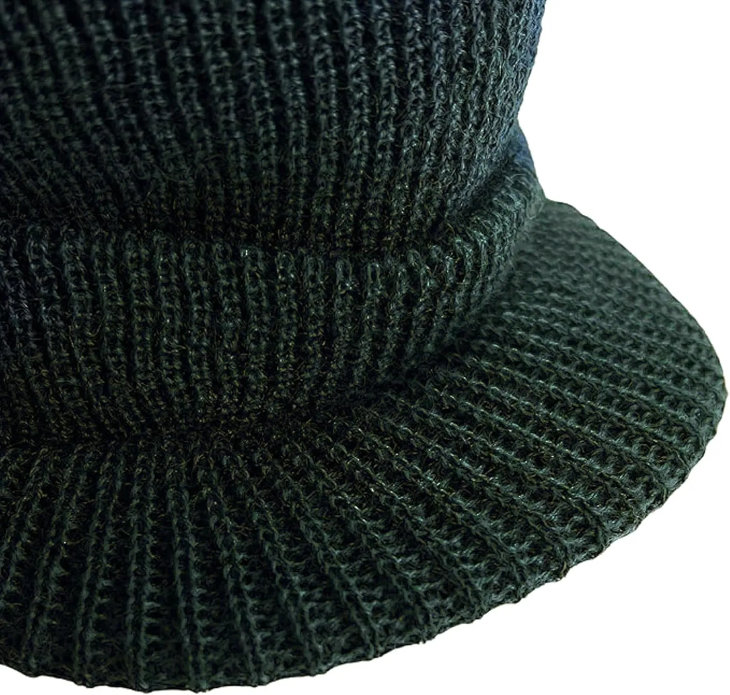 M MCGUIRE GEAR Genuine G.I. Winter Beanie Cap with Visor, 100% Wool Fitted Cap, Made in USA