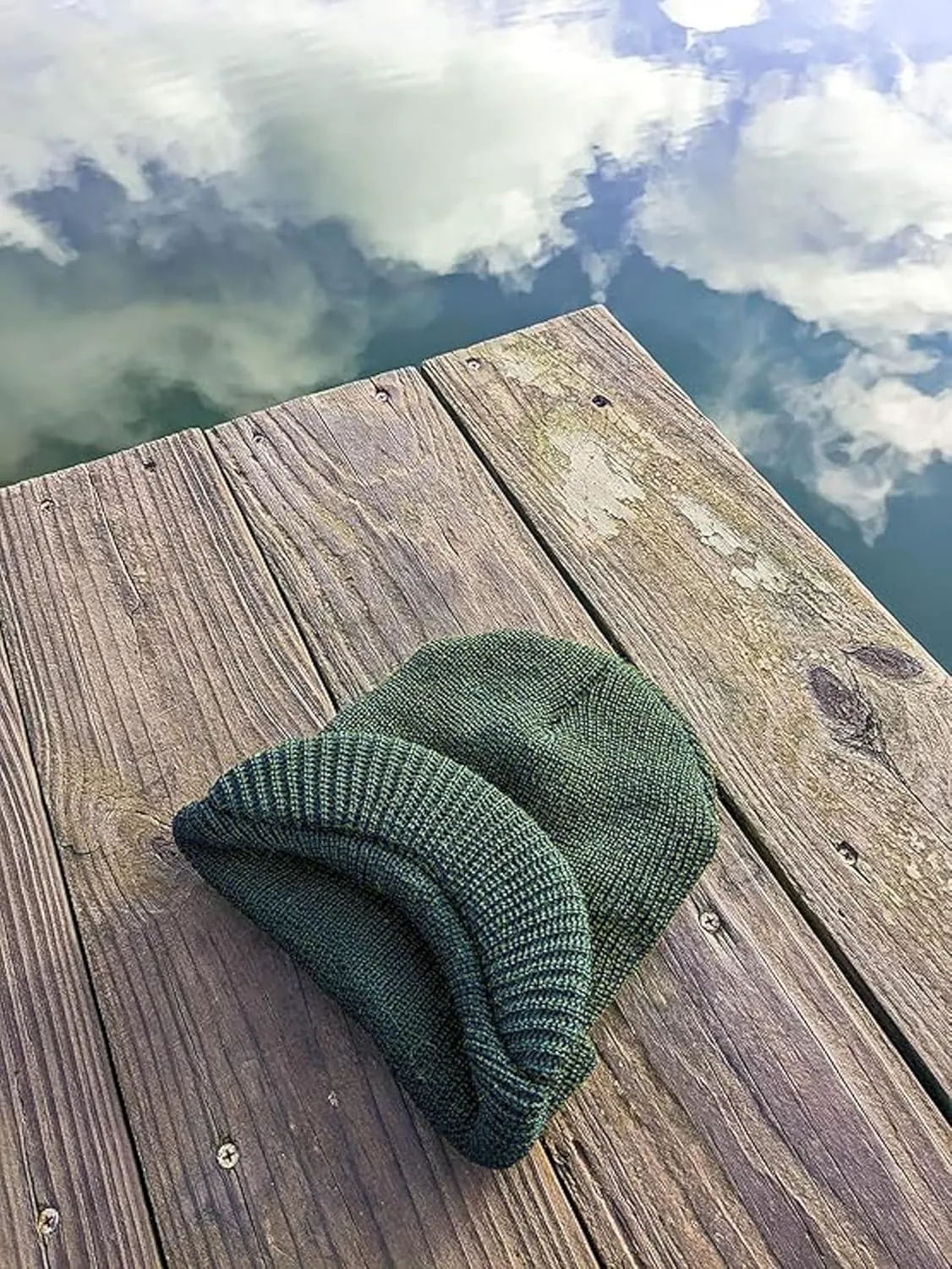M MCGUIRE GEAR Genuine G.I. Winter Beanie Cap with Visor, 100% Wool Fitted Cap, Made in USA