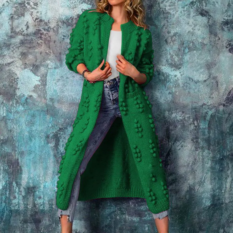 Maxi Longline Cable Knit Cardigan Outwear