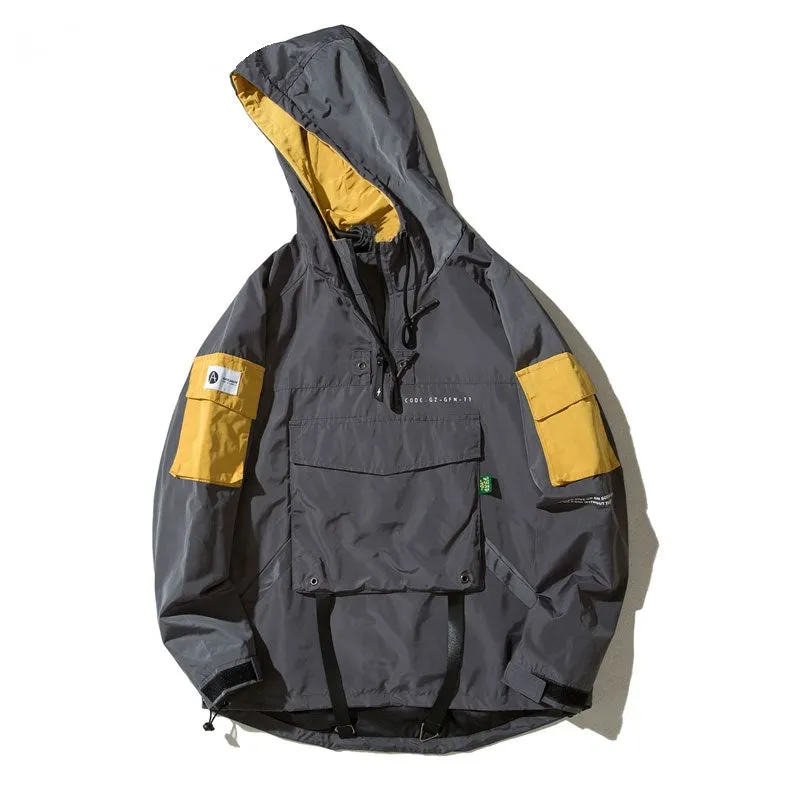 Men's Autumn Casual Hooded Windbreaker