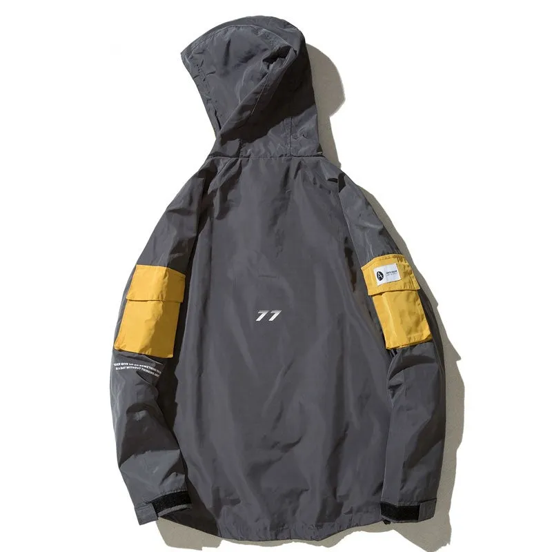 Men's Autumn Casual Hooded Windbreaker