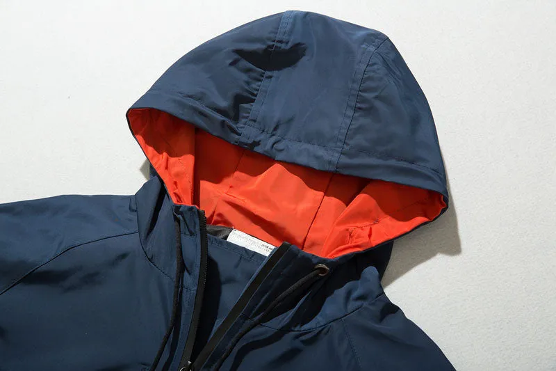 Men's Autumn Casual Hooded Windbreaker