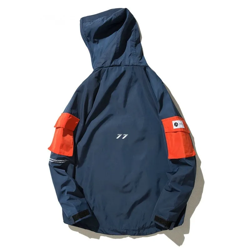 Men's Autumn Casual Hooded Windbreaker