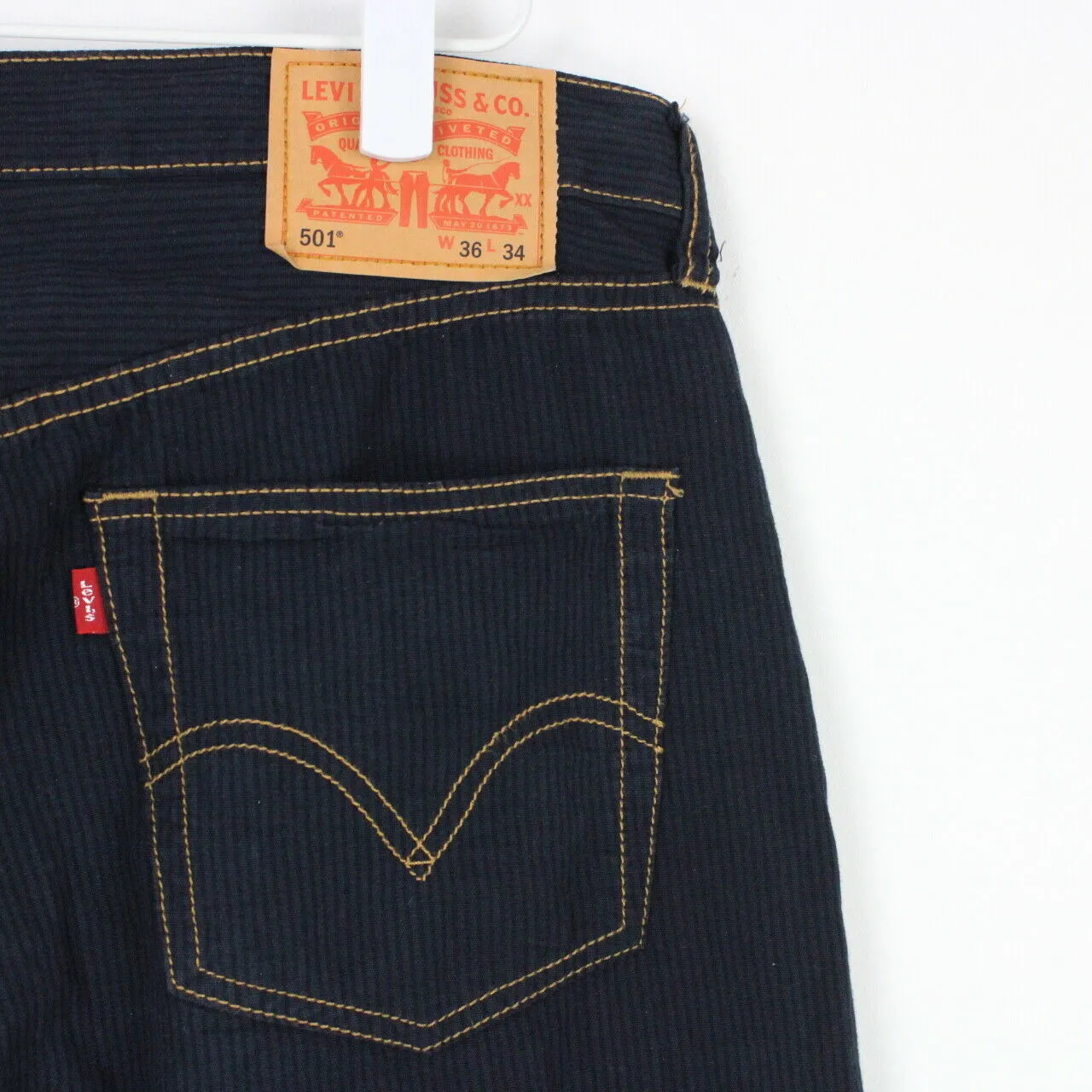 Mens LEVIS 501 Chinos Black | W38 L34