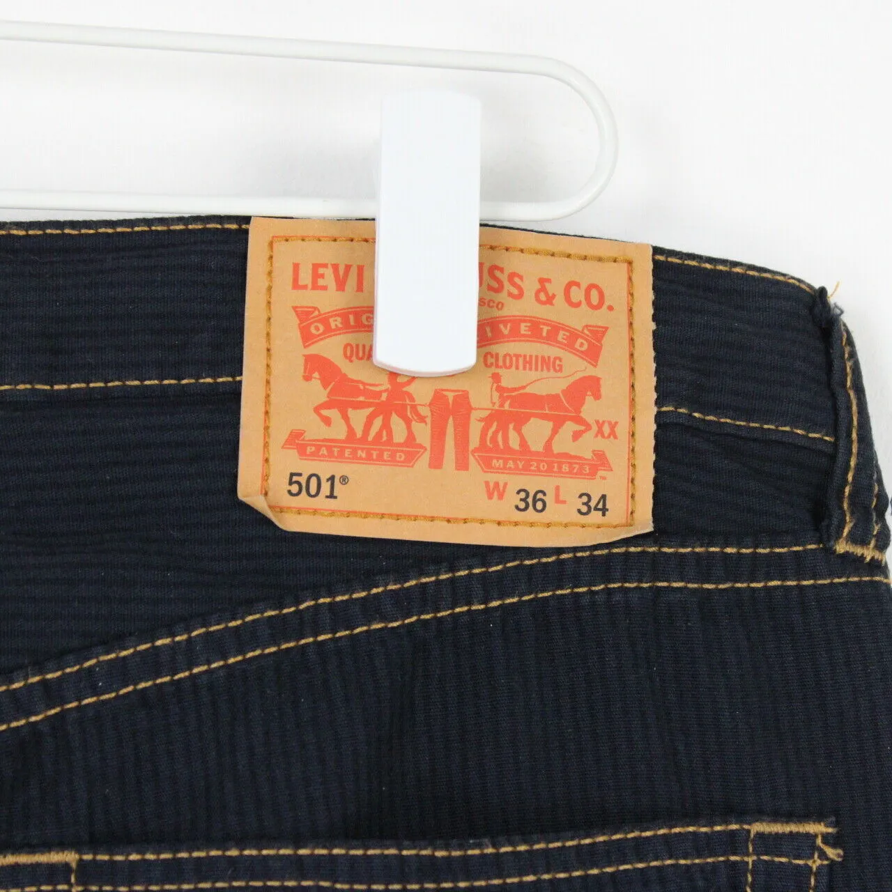 Mens LEVIS 501 Chinos Black | W38 L34