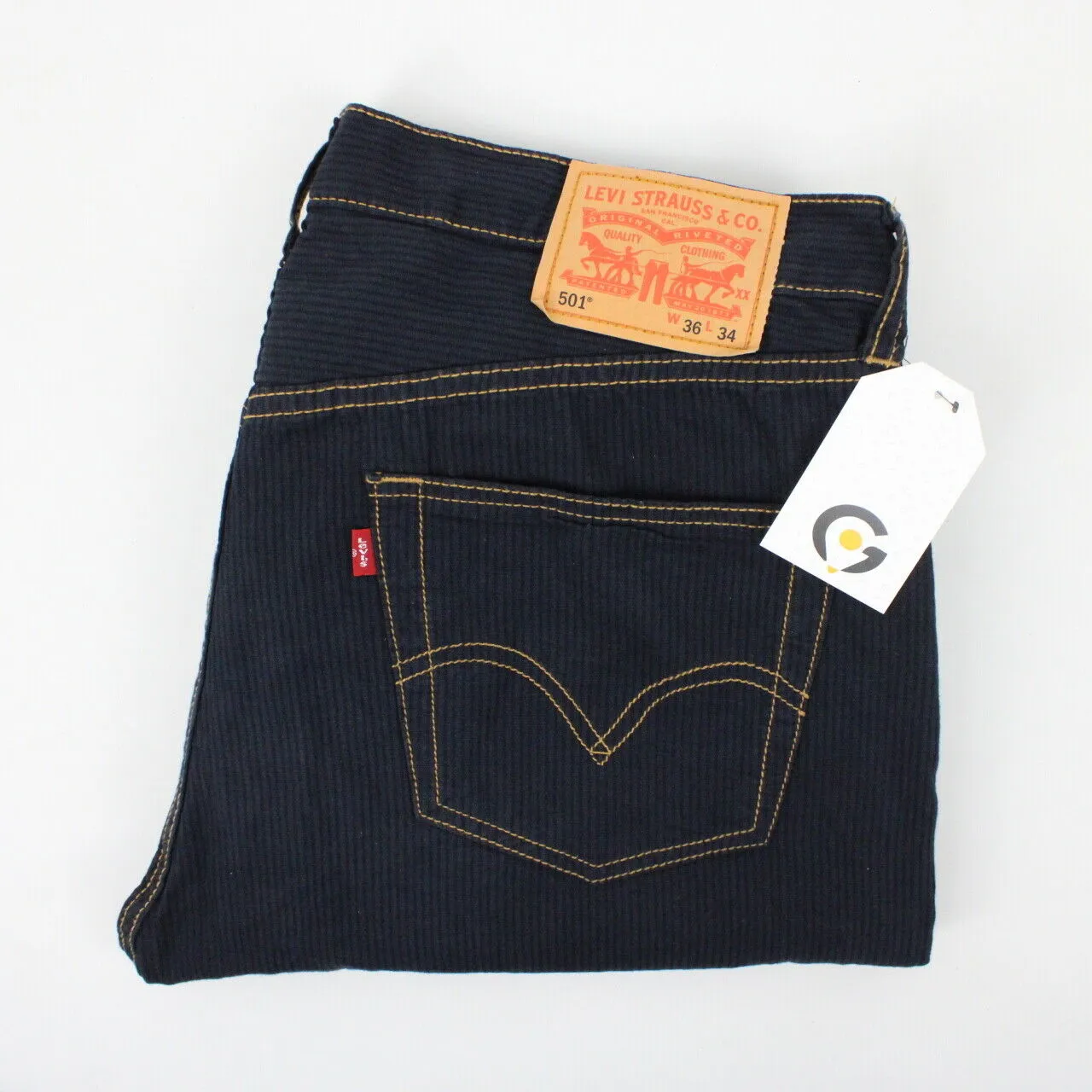 Mens LEVIS 501 Chinos Black | W38 L34