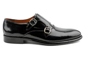 Mens Monk Dress Shoes, Patent Leather Monk Strap Shoes,  Black Monk Strap Shoe,  Double Monk Strap Shoes, Monk Buckle Shoes, Best Monk Strap Shoes Jad by Debbano