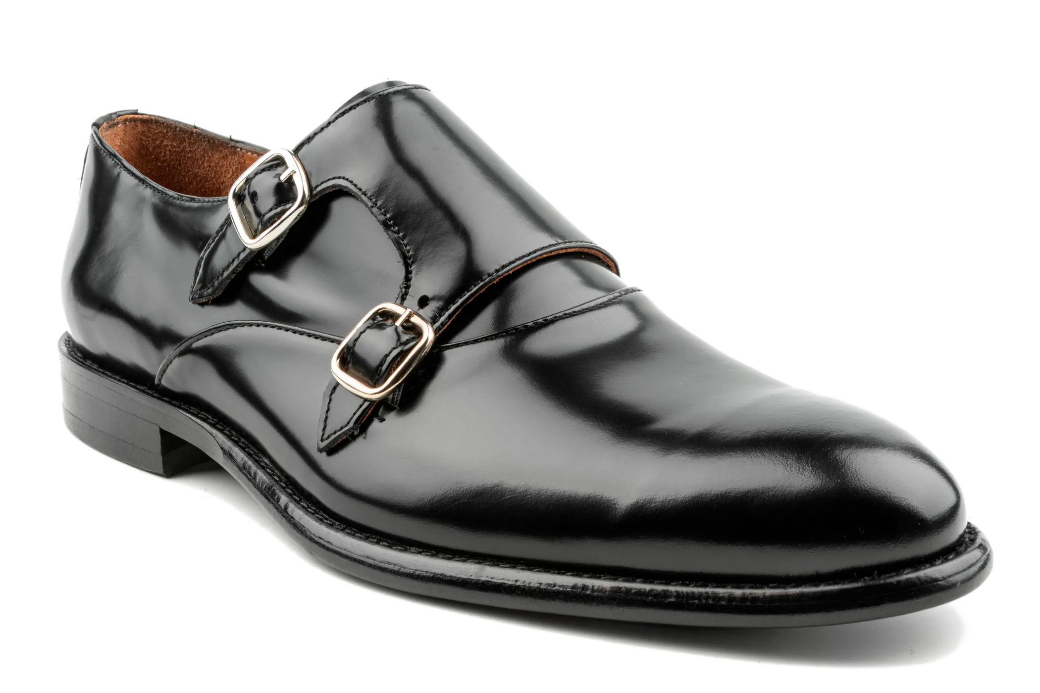 Mens Monk Dress Shoes, Patent Leather Monk Strap Shoes,  Black Monk Strap Shoe,  Double Monk Strap Shoes, Monk Buckle Shoes, Best Monk Strap Shoes Jad by Debbano