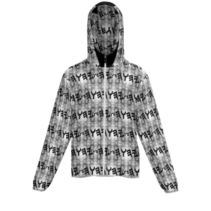 Most High God - Yahuah 01-01 Black Designer Unisex Full Zip Windbreaker