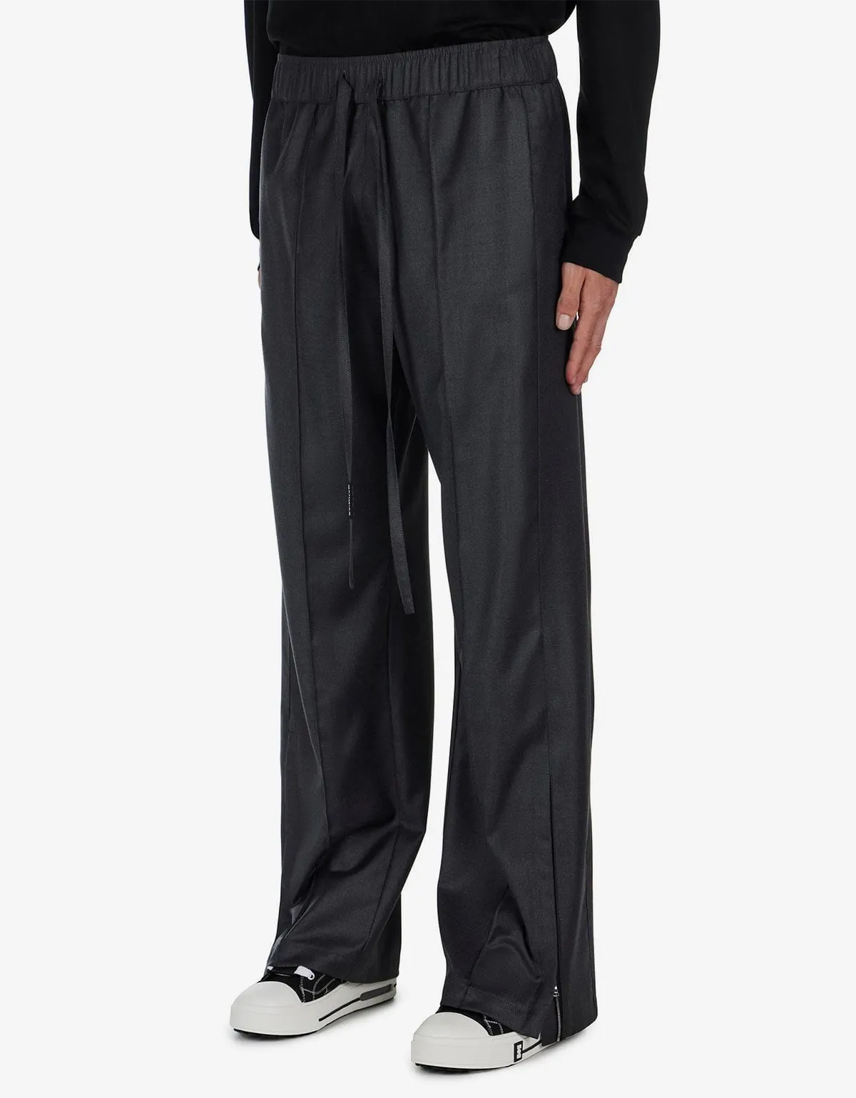 Nahmias Grey Wool Track Pants