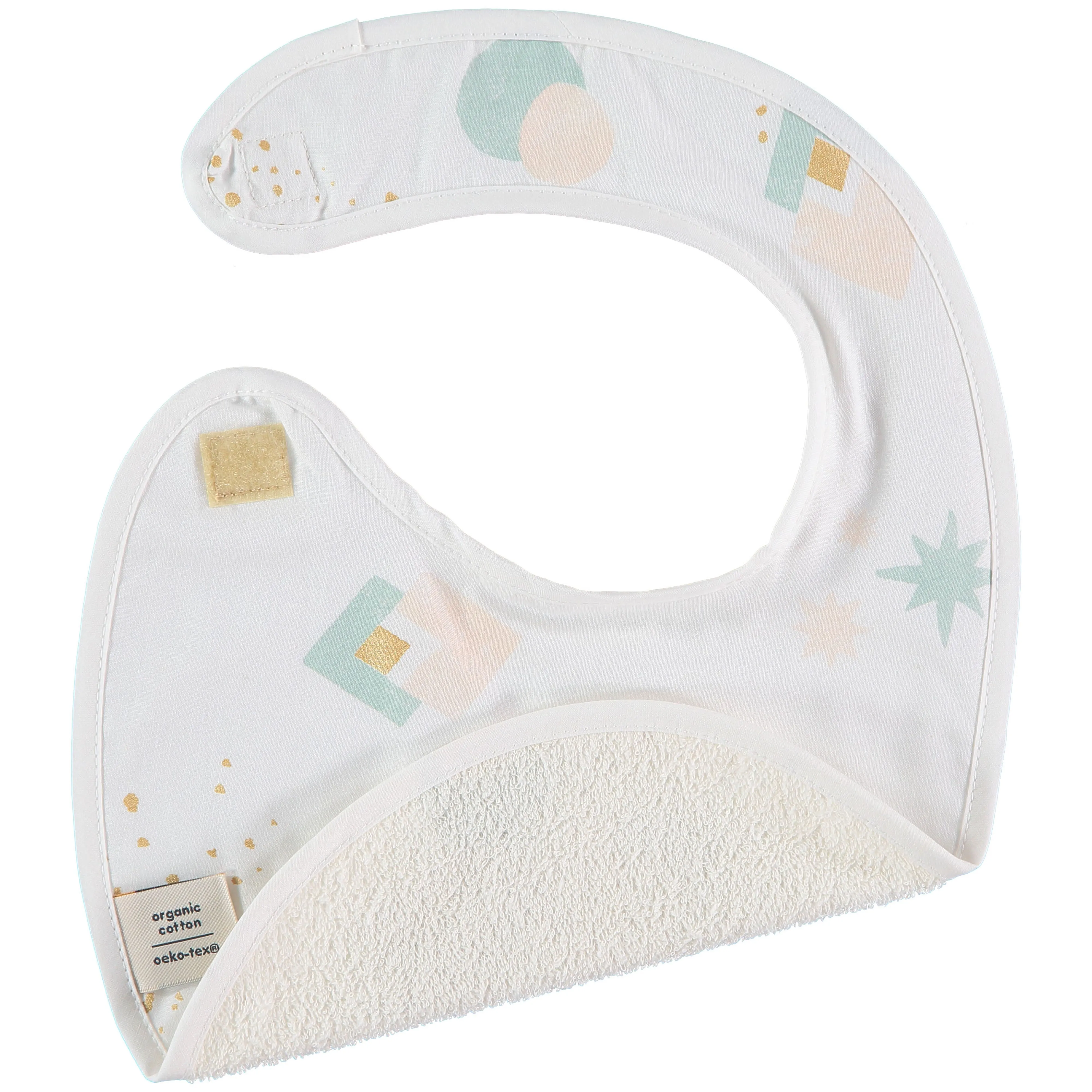 nobodinoz Bib Candy Aqua Eclipse/ White