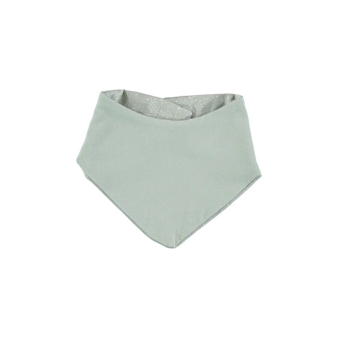 nobodinoz Lucky Bandana Bib White Bubble / Aqua