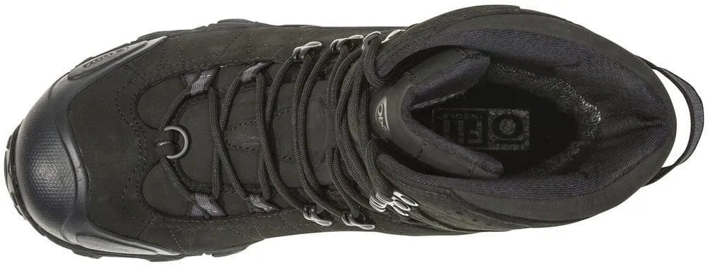 Oboz Men's Bridger 10" Insulated Waterproof Hiking Boots- Midnight Black