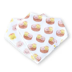 Organic Cotton Bandana Bibs 2pcs Set - Dim Sum
